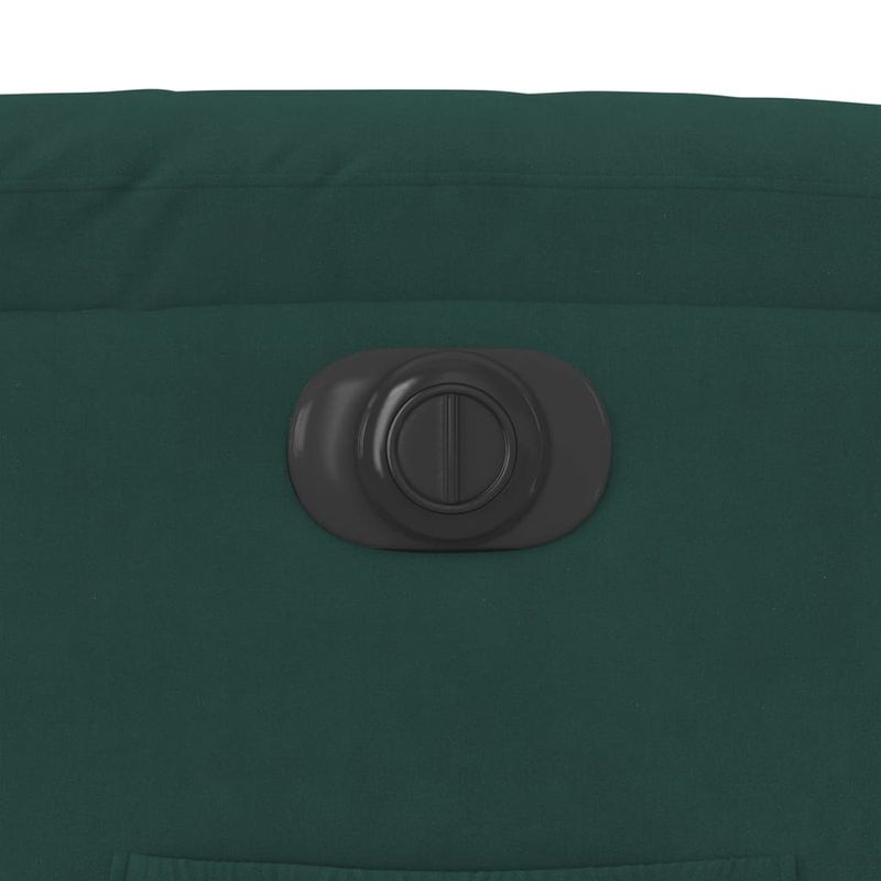 Casa si Gradina - Mobilier - Scaune si fotolii - Fotolii - Fotoliu rabatabil electric, verde inchis, catifea - Infinity.ro