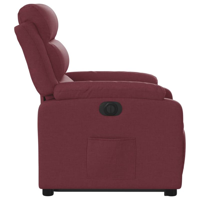 Casa si Gradina - Mobilier - Scaune si fotolii - Fotolii - Fotoliu electric rabatabil cu ridicare, rosu vin, textil - Infinity.ro