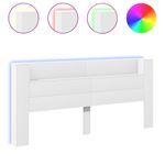 Casa si Gradina - Mobilier - Paturi si accesorii - Accesorii paturi - Tablie de pat cu LED, gri deschis, 147x16x78/88 cm, catifea - Infinity.ro