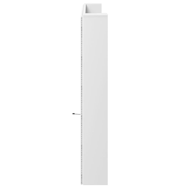 Casa si Gradina - Mobilier - Paturi si accesorii - Accesorii paturi - Tablie de pat cu LED, gri deschis, 147x16x78/88 cm, catifea - Infinity.ro