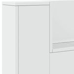 Casa si Gradina - Mobilier - Paturi si accesorii - Accesorii paturi - Tablie de pat cu LED, gri deschis, 147x16x78/88 cm, catifea - Infinity.ro