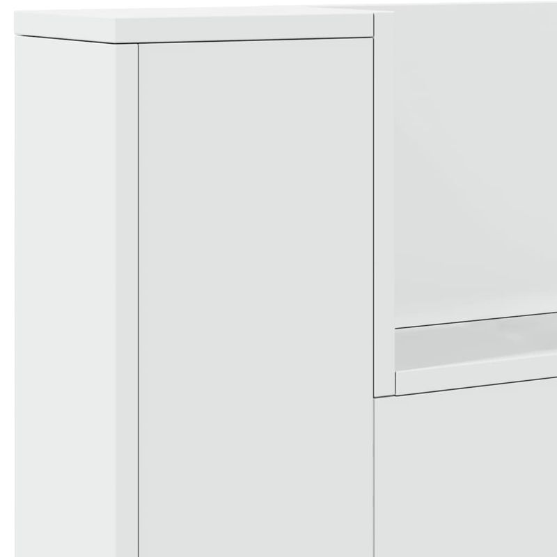 Casa si Gradina - Mobilier - Paturi si accesorii - Accesorii paturi - Tablie de pat cu LED, gri deschis, 147x16x78/88 cm, catifea - Infinity.ro