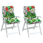 Casa si Gradina - Textile si covoare - Perne si pilote - Perne decorative - Perne scaune cu spatar jos, 2 buc., multicolor, textil oxford - Infinity.ro