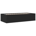 Casa si Gradina - Mobilier - Paturi si accesorii - Paturi - Cadru de pat cu sertare, negru, 100x200 cm, lemn prelucrat - Infinity.ro