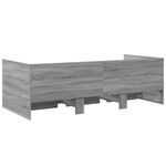 Casa si Gradina - Mobilier - Paturi si accesorii - Paturi - Cadru pat de zi cu sertare gri sonoma 75x190 cm lemn prelucrat - Infinity.ro