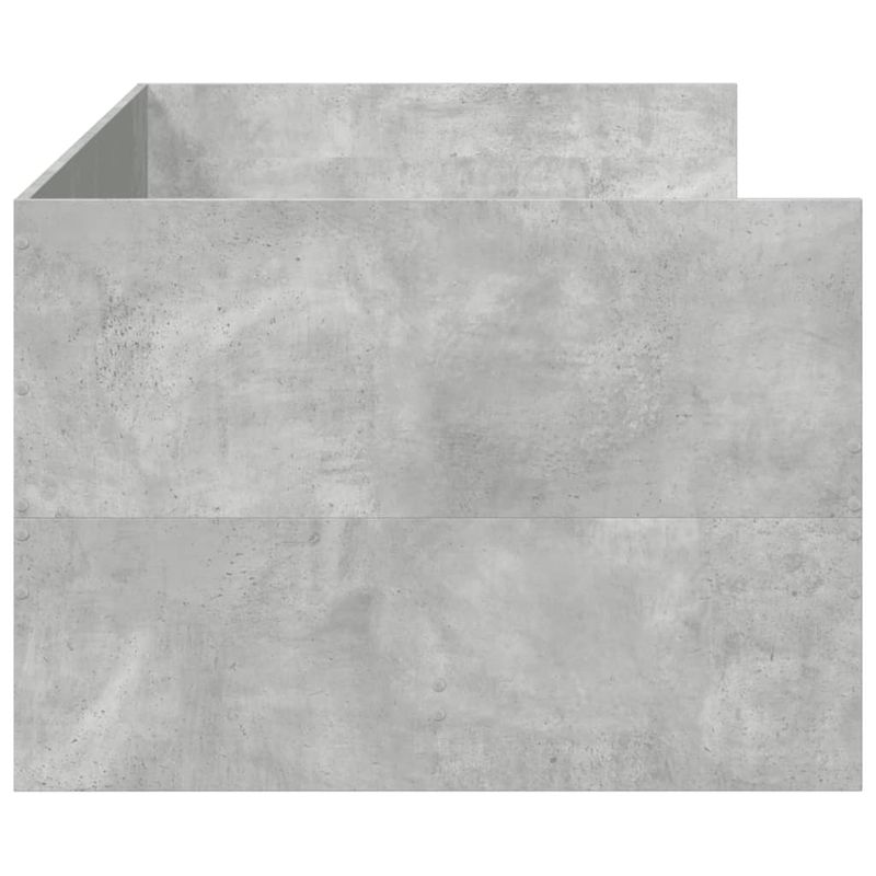 Casa si Gradina - Mobilier - Paturi si accesorii - Paturi - Cadru pat de zi cu sertare gri beton 100x200 cm lemn prelucrat - Infinity.ro