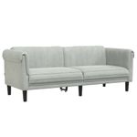 Casa si Gradina - Mobilier - Seturi de mobilier - Seturi living - Set canapea, 2 piese, gri deschis, catifea - Infinity.ro