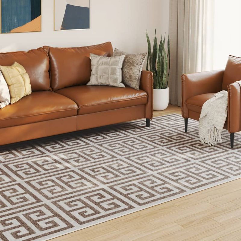 Casa si Gradina - Textile si covoare - Covoare - Covoare casa - Covor cu fire scurte, multicolor, 190x300 cm, anti-alunecare, pătrat - Infinity.ro