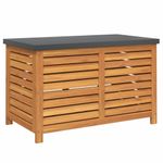 Casa si Gradina - Gradina si terasa - Mobilier exterior - Dulapuri si lazi depozitare exterior - Lada depozitare de gradina, 90x48x55 cm, lemn masiv de acacia - Infinity.ro