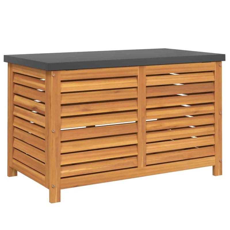 Casa si Gradina - Gradina si terasa - Mobilier exterior - Dulapuri si lazi depozitare exterior - Lada depozitare de gradina, 90x48x55 cm, lemn masiv de acacia - Infinity.ro