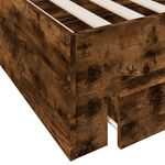 Casa si Gradina - Mobilier - Paturi si accesorii - Paturi - Cadru de pat cu sertare stejar fumuriu 180x200cm lemn prelucrat - Infinity.ro