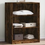Casa si Gradina - Mobilier - Organizare si depozitare - Cuiere - Dulap, stejar fumuriu, 77x48x102 cm, lemn prelucrat, model fără tijă - Infinity.ro