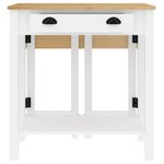 Casa si Gradina - Mobilier - Seturi de mobilier - Seturi bucatarie - Set mobilier de bar, 5 piese, alb, lemn masiv de pin - Infinity.ro