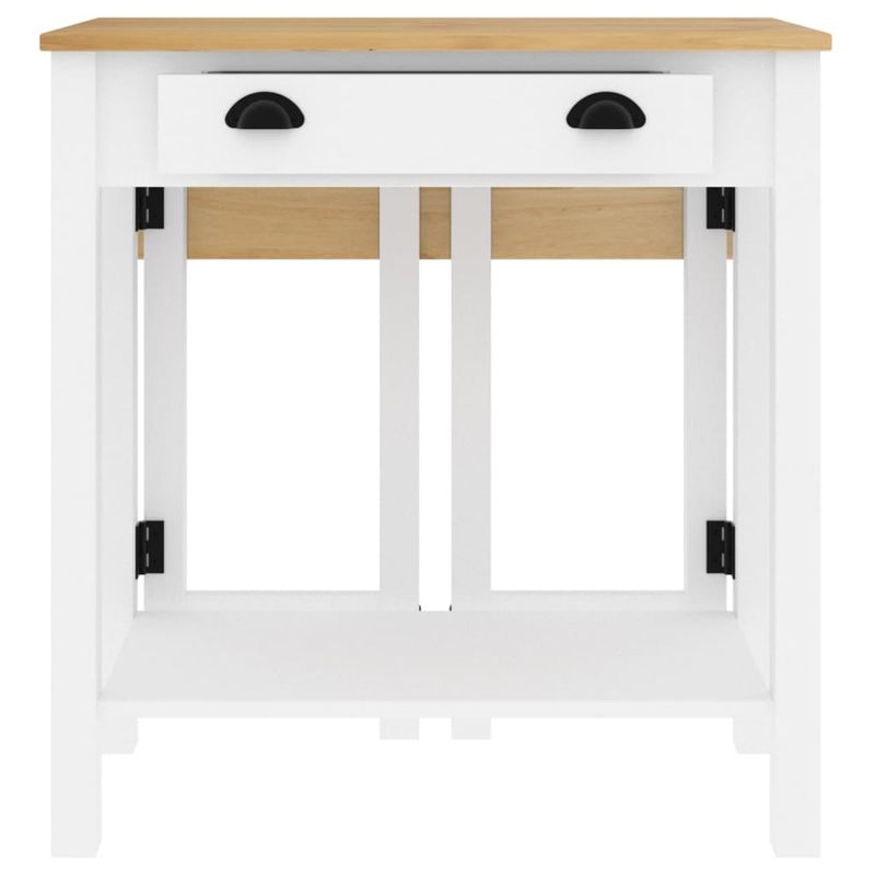 Casa si Gradina - Mobilier - Seturi de mobilier - Seturi bucatarie - Set mobilier de bar, 5 piese, alb, lemn masiv de pin - Infinity.ro