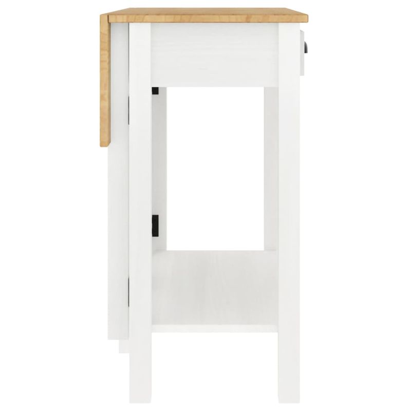 Casa si Gradina - Mobilier - Seturi de mobilier - Seturi bucatarie - Set mobilier de bar, 5 piese, alb, lemn masiv de pin - Infinity.ro