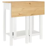 Casa si Gradina - Mobilier - Seturi de mobilier - Seturi bucatarie - Set mobilier de bar, 5 piese, alb, lemn masiv de pin - Infinity.ro