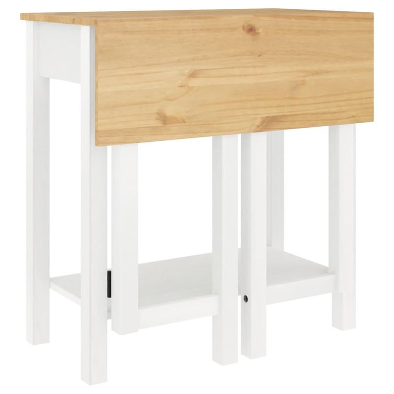 Casa si Gradina - Mobilier - Seturi de mobilier - Seturi bucatarie - Set mobilier de bar, 5 piese, alb, lemn masiv de pin - Infinity.ro