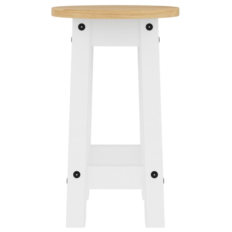 Casa si Gradina - Mobilier - Seturi de mobilier - Seturi bucatarie - Set mobilier de bar, 5 piese, alb, lemn masiv de pin - Infinity.ro