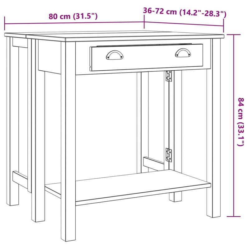 Casa si Gradina - Mobilier - Seturi de mobilier - Seturi bucatarie - Set mobilier de bar, 5 piese, alb, lemn masiv de pin - Infinity.ro