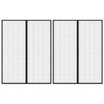 Casa si Gradina - Textile si covoare - Perdele si draperii - Perdele - Perdele de usa anti-insecte cu magnet, 2 buc., negru 230x160 cm - Infinity.ro