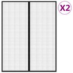 Casa si Gradina - Textile si covoare - Perdele si draperii - Perdele - Perdele de usa anti-insecte cu magnet, 2 buc., negru 230x160 cm - Infinity.ro