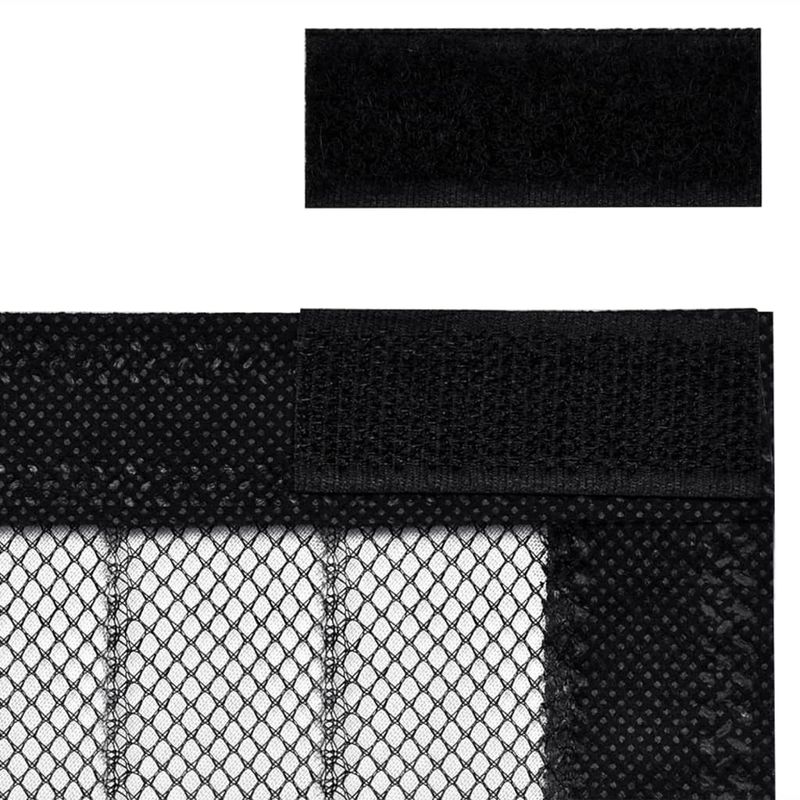Casa si Gradina - Textile si covoare - Perdele si draperii - Perdele - Perdele de usa anti-insecte cu magnet, 2 buc., negru 230x160 cm - Infinity.ro
