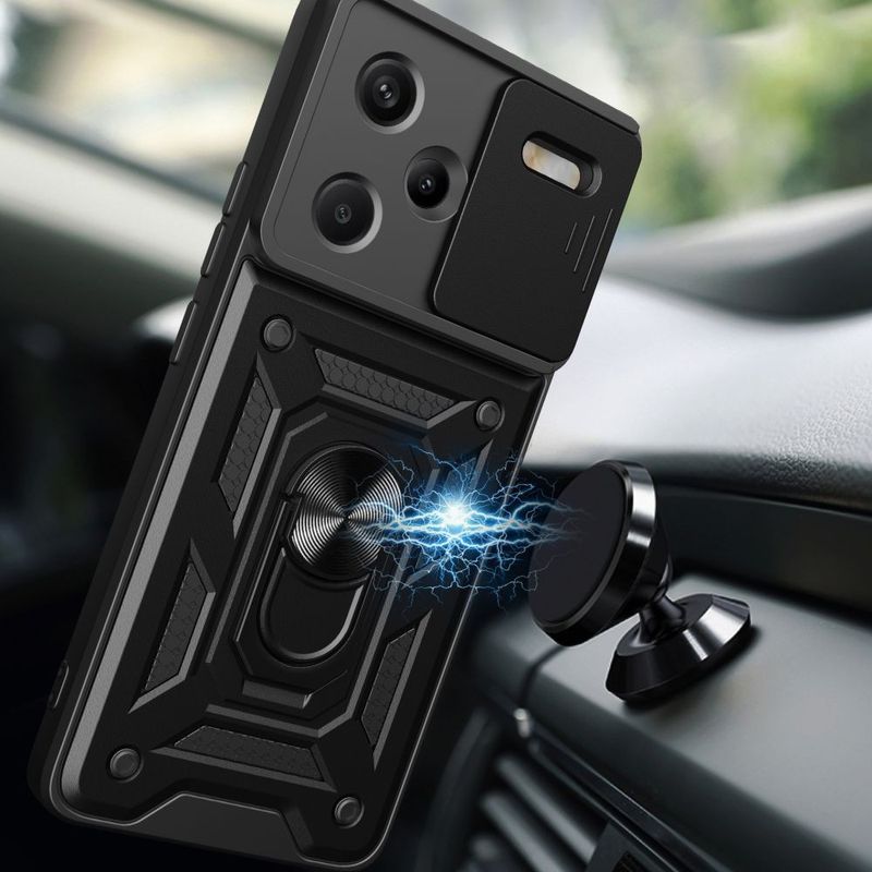 Laptop, Telefoane si Tablete - Telefoane mobile si accesorii - Accesorii Telefoane - Huse telefoane - Husa Tech-Protect Camshield Pro pentru Xiaomi Redmi Note 13 Pro+ Plus 5G Negru - Infinity.ro