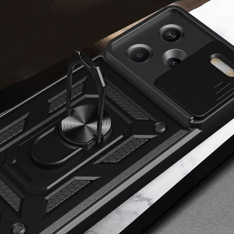 Laptop, Telefoane si Tablete - Telefoane mobile si accesorii - Accesorii Telefoane - Huse telefoane - Husa Tech-Protect Camshield Pro pentru Xiaomi Redmi Note 13 Pro+ Plus 5G Negru - Infinity.ro