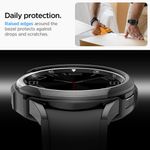 Laptop, Telefoane si Tablete - Wearables si gadgeturi - Wearables - Smartwatch-uri - Husa Spigen Liquid Air pentru Samsung Galaxy Watch 6 Clasic (47 Mm) Negru Mat - Infinity.ro