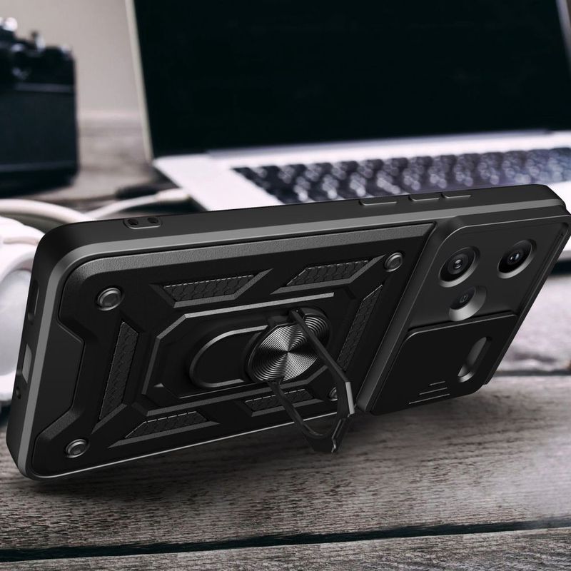 Laptop, Telefoane si Tablete - Telefoane mobile si accesorii - Accesorii Telefoane - Huse telefoane - Husa Tech-Protect Camshield Pro pentru Xiaomi Redmi Note 13 Pro+ Plus 5G Negru - Infinity.ro