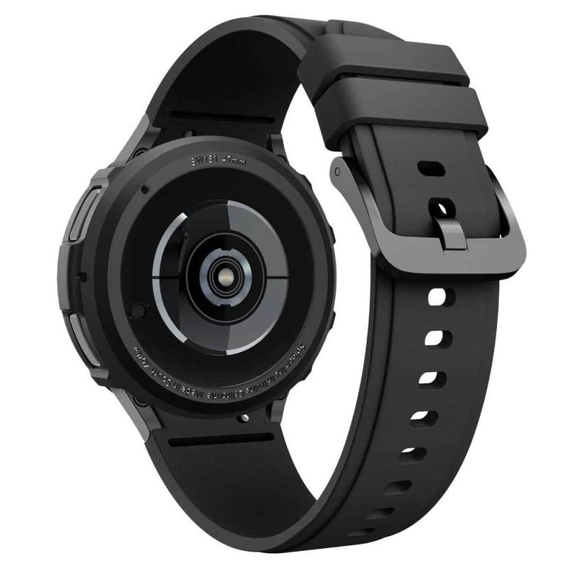 Laptop, Telefoane si Tablete - Wearables si gadgeturi - Wearables - Smartwatch-uri - Husa Spigen Liquid Air pentru Samsung Galaxy Watch 6 Clasic (47 Mm) Negru Mat - Infinity.ro