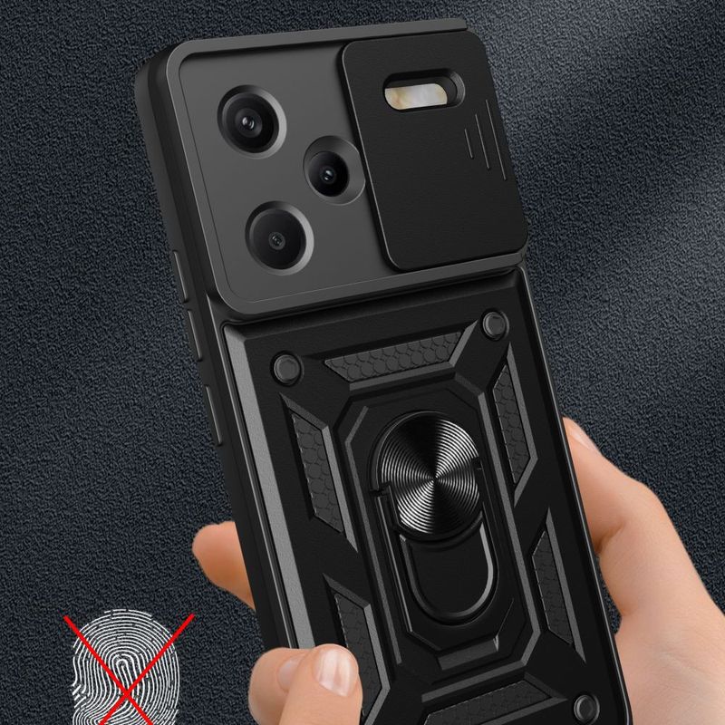 Laptop, Telefoane si Tablete - Telefoane mobile si accesorii - Accesorii Telefoane - Huse telefoane - Husa Tech-Protect Camshield Pro pentru Xiaomi Redmi Note 13 Pro+ Plus 5G Negru - Infinity.ro