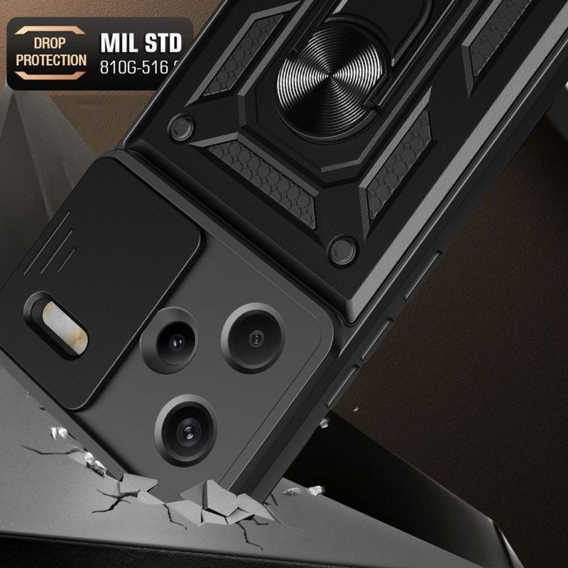 Laptop, Telefoane si Tablete - Telefoane mobile si accesorii - Accesorii Telefoane - Huse telefoane - Husa Tech-Protect Camshield Pro pentru Xiaomi Redmi Note 13 Pro+ Plus 5G Negru - Infinity.ro