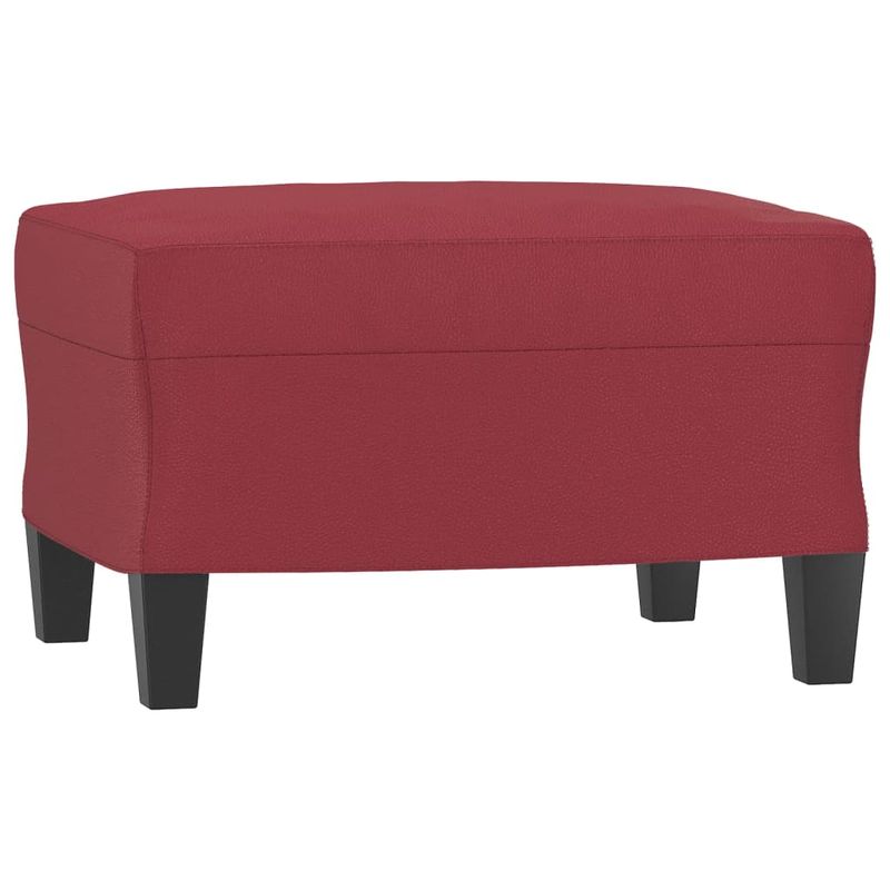 Casa si Gradina - Mobilier - Seturi de mobilier - Seturi living - Set de canapele cu perne, 3 piese, rosu vin, piele ecologica - Infinity.ro