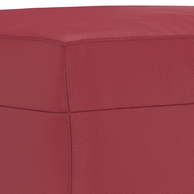 Casa si Gradina - Mobilier - Seturi de mobilier - Seturi living - Set de canapele cu perne, 3 piese, rosu vin, piele ecologica - Infinity.ro