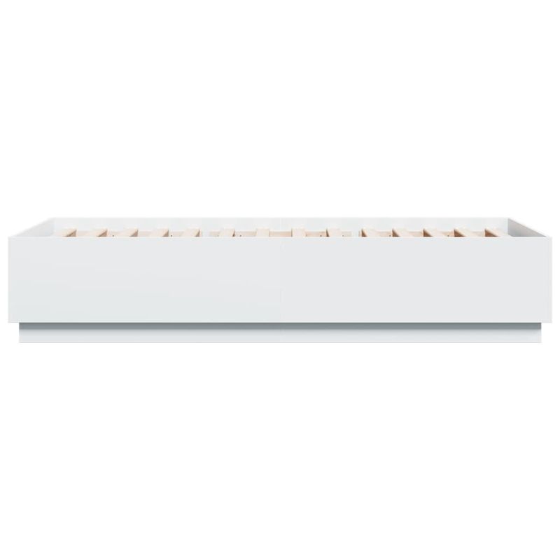 Casa si Gradina - Mobilier - Paturi si accesorii - Paturi - Cadru de pat, alb, 100x200 cm, lemn prelucrat - Infinity.ro