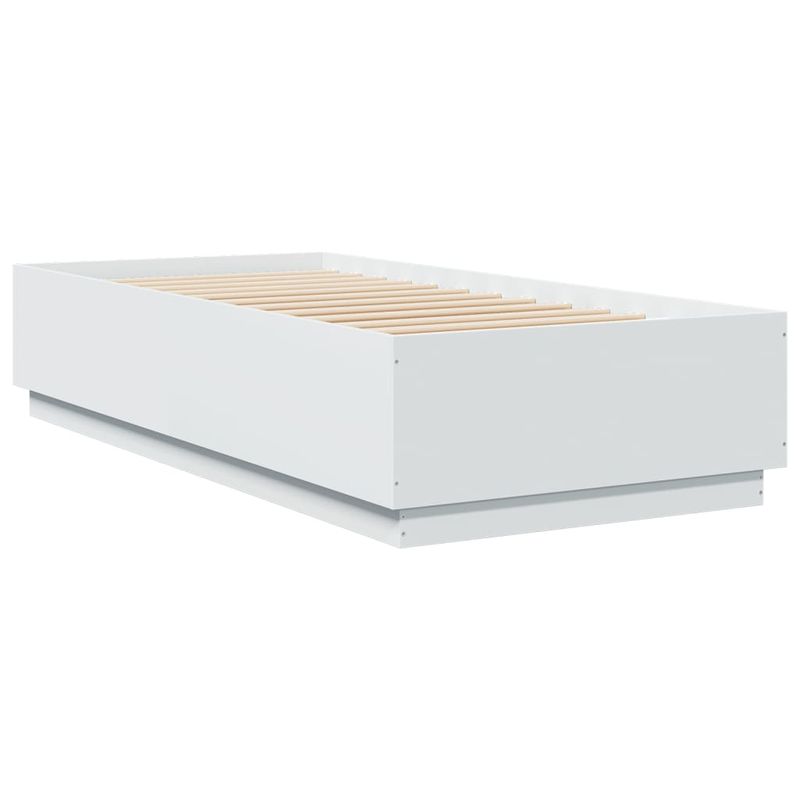 Casa si Gradina - Mobilier - Paturi si accesorii - Paturi - Cadru de pat, alb, 100x200 cm, lemn prelucrat - Infinity.ro