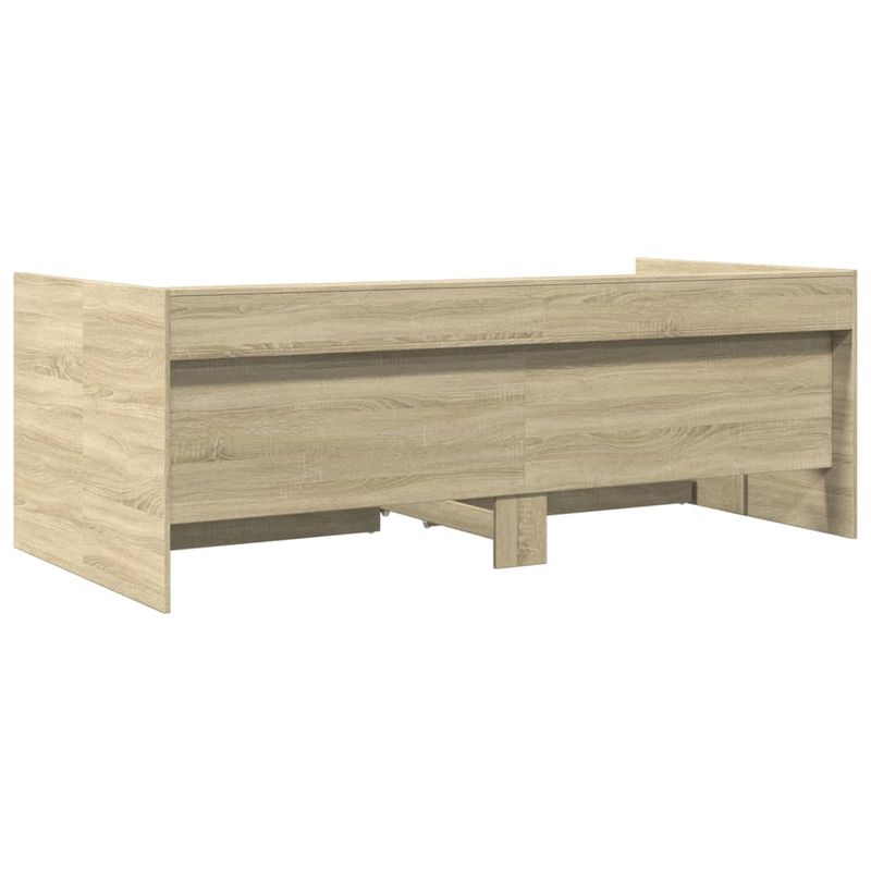 Casa si Gradina - Mobilier - Paturi si accesorii - Paturi - Cadru pat cu sertare, stejar sonoma, 90x190 cm, lemn prelucrat - Infinity.ro