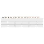 Casa si Gradina - Mobilier - Paturi si accesorii - Paturi - Cadru pat de zi cu sertare, alb, 90x190 cm, lemn prelucrat - Infinity.ro