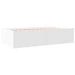 Casa si Gradina - Mobilier - Paturi si accesorii - Paturi - Cadru pat de zi cu sertare, alb, 90x190 cm, lemn prelucrat - Infinity.ro