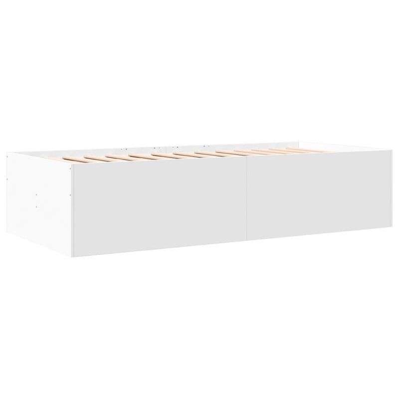 Casa si Gradina - Mobilier - Paturi si accesorii - Paturi - Cadru pat de zi cu sertare, alb, 90x190 cm, lemn prelucrat - Infinity.ro