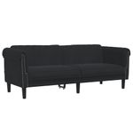 Casa si Gradina - Mobilier - Canapele si coltare - Canapele - Set canapea 2 piese, negru, catifea - Infinity.ro