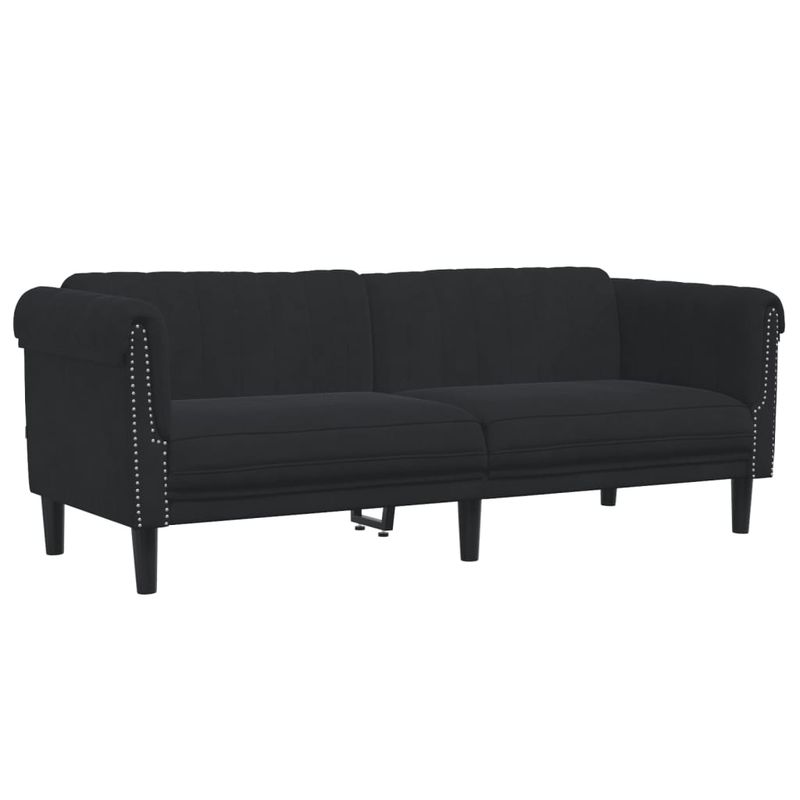 Casa si Gradina - Mobilier - Canapele si coltare - Canapele - Set canapea 2 piese, negru, catifea - Infinity.ro