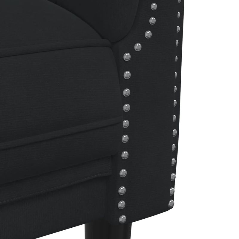 Casa si Gradina - Mobilier - Canapele si coltare - Canapele - Set canapea 2 piese, negru, catifea - Infinity.ro