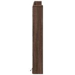 Casa si Gradina - Mobilier - Paturi si accesorii - Accesorii paturi - Tablie de pat cu dulap si LED, stejar maro, 160x16,5x103,5 cm - Infinity.ro