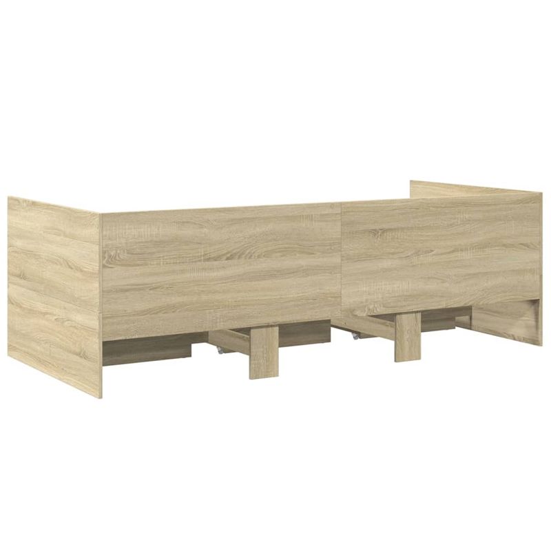 Casa si Gradina - Mobilier - Paturi si accesorii - Paturi - Cadru pat cu sertare, stejar sonoma, 75x190 cm lemn prelucrat - Infinity.ro