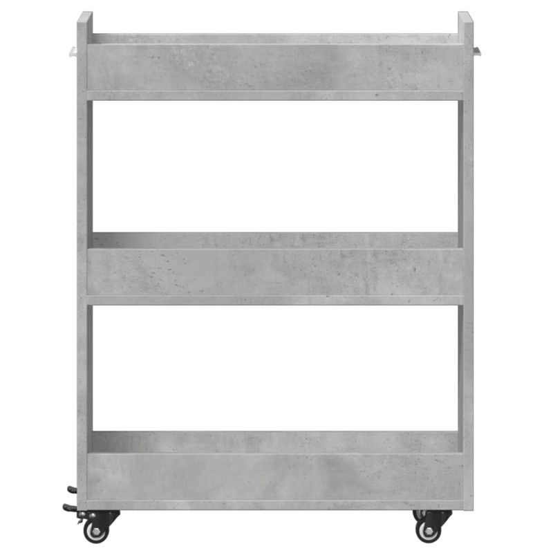 Casa si Gradina - Mobilier - Dulapuri si sifoniere - Dulapuri - Dulap cu roti, gri beton, 60x22x79 cm, lemn prelucrat - Infinity.ro