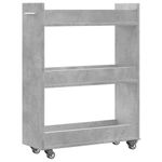 Casa si Gradina - Mobilier - Dulapuri si sifoniere - Dulapuri - Dulap cu roti, gri beton, 60x22x79 cm, lemn prelucrat - Infinity.ro