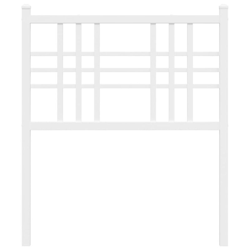 Casa si Gradina - Mobilier - Paturi si accesorii - Accesorii paturi - Tablie de pat metalica, alb, 75 cm - Infinity.ro