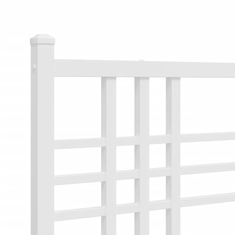Casa si Gradina - Mobilier - Paturi si accesorii - Accesorii paturi - Tablie de pat metalica, alb, 75 cm - Infinity.ro
